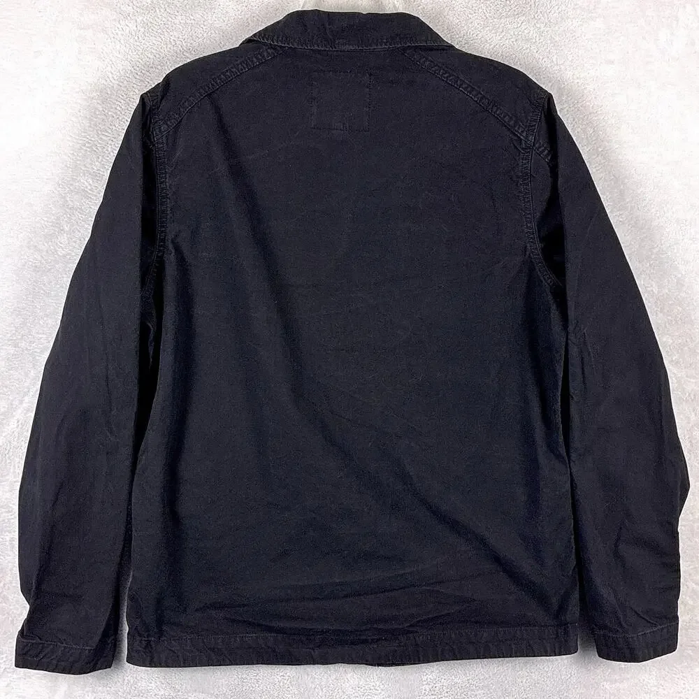 G Star Raw Overshirt Jacket Mens M Black Vodan Denim Indie Luxury Moto Y2K